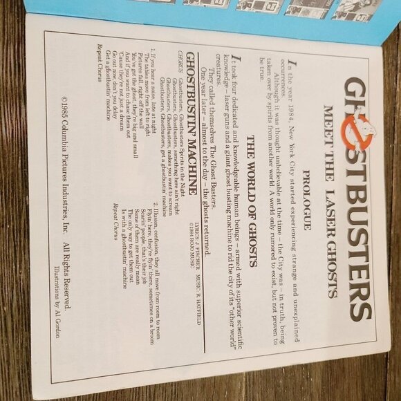 Vintage Ghostbusters Meet the Laser Ghost Copyright 1985 Paperback Book  - Picture 4 of 10